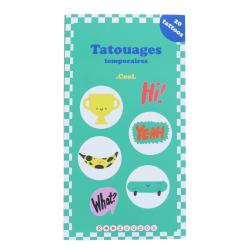 Set de 2 planches de tatouages temporaires 