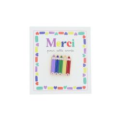 Pin's crayons - Merci pour cette année