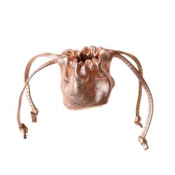 Porte-monnaie bourse cuir or rose