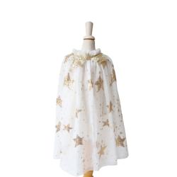 Déguisement cape étoiles à sequins dorés