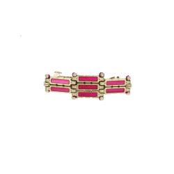 Petite barrette rose Arya - Mariage Indien
