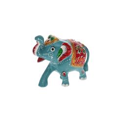 Statuette éléphant bleu