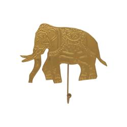 Patère éléphant en laiton