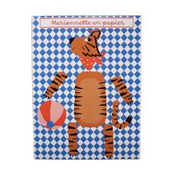Marionnette articulée en papier - Tigre du Bengale
