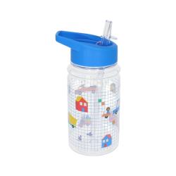 Gourde enfant paille Véhicules 450ml - Croquette
