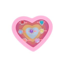Boîte coeur 7 bagues princesse