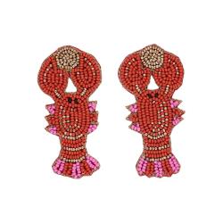 Boucles d'oreilles en perles homards - Procida
