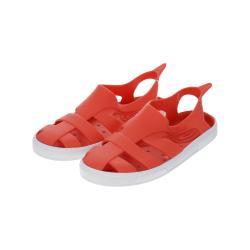 Sandales de plage bébé corail et blanc taille 22