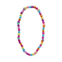 Collier à perles étoiles et coeurs