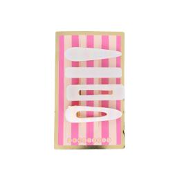 Lot de 4 barrettes cheveux enfant iridescentes