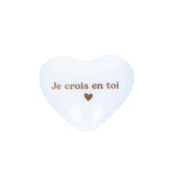 Cœur en céramique blanc 