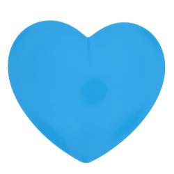 Assiette en mélamine cœur bleue