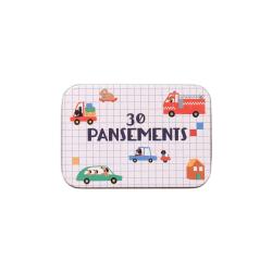 Boîte de 30 pansements enfants véhicules chiens - Croquette