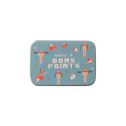 Boîte à bons points robots et damier - Dans les airs