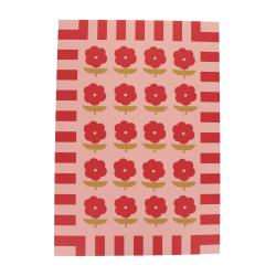 Carnet à dessins fleurs rouges - Trouville