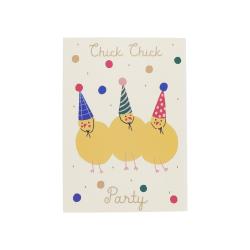 Carte de vœux 3 poussins 