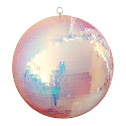 Boule disco à facettes iridescente 40 cm