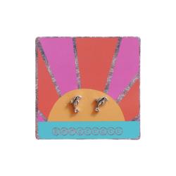 Boucles d'oreilles enfant puces dauphins - Dolphin Queen
