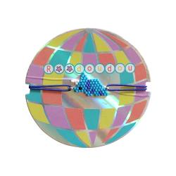Bracelet enfant en perles dinosaure bleu