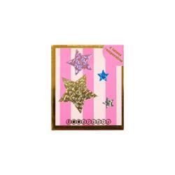 Set de 4 tatouages temporaires étoiles à paillettes