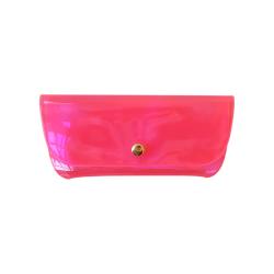 Etui à lunettes rose fluo