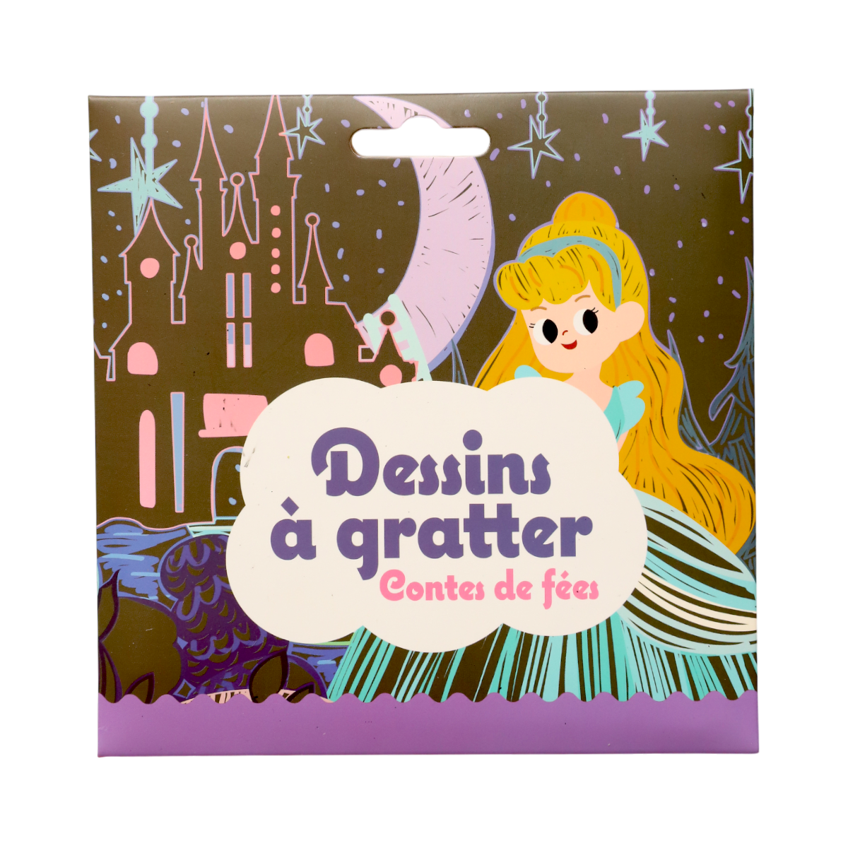 Cartes de dessins à gratter conte de fées