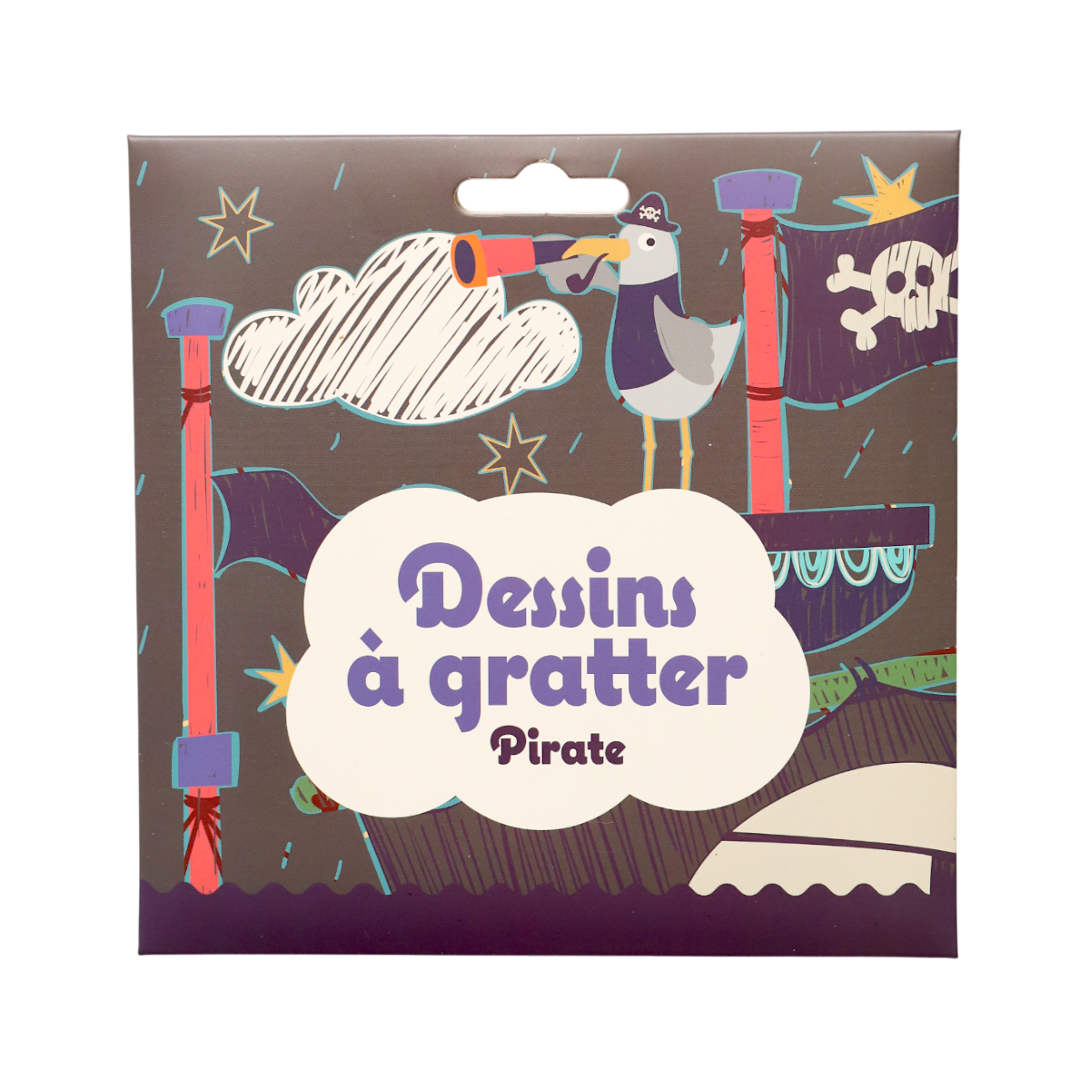 Cartes de dessins à gratter pirate
