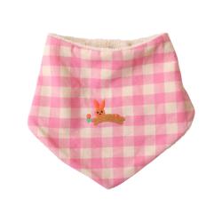 Bavoir bandana vichy rose - Chichi pompon