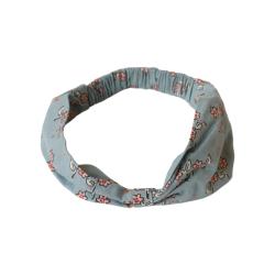 Bandeau cheveux fleuri bleu 6-12 mois - À la cueillette