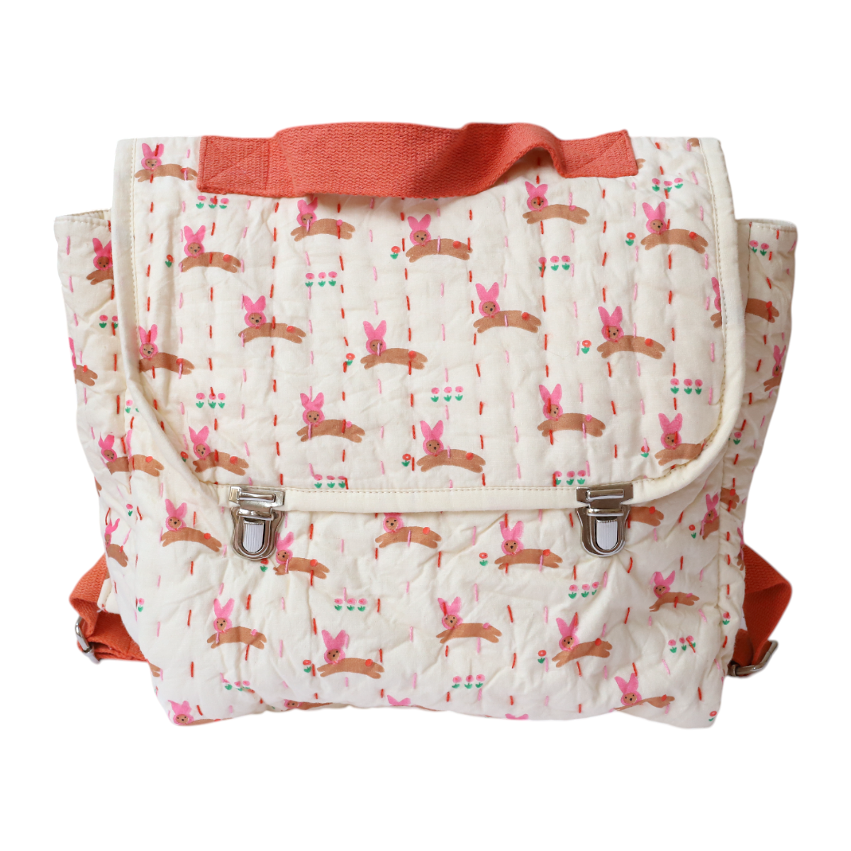 Sac à dos enfant en khanta lapin rose - Chichi pompon