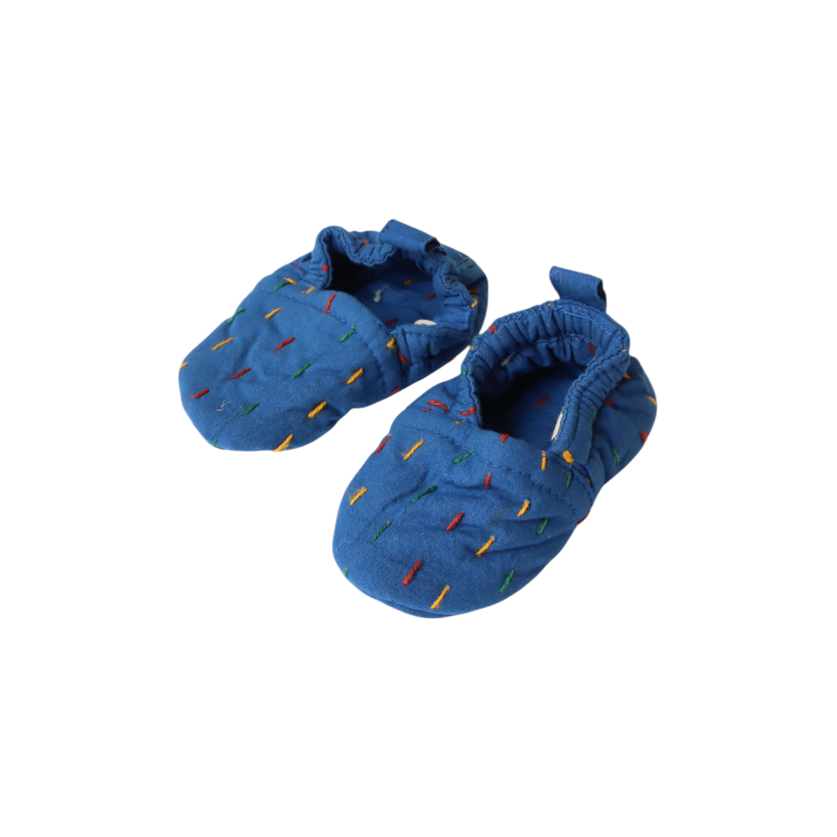 Chaussons en khanta bleu 6-12 mois - La forêt