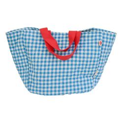 Sac cabas vichy bleu - Vichy chéri