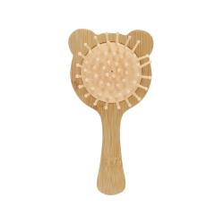 Brosse à cheveux enfant en bois ourson