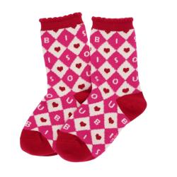 Chaussettes enfant bisous 31-34 - Aland