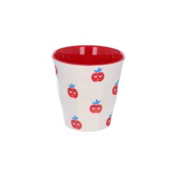 Petit verre en mélamine pomme rouge - Vichy chéri