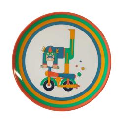 Assiette en mélamine moto - L'affreux Jojo