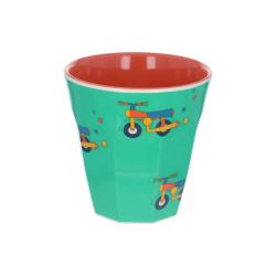Grand verre en mélamine moto vert - L'affreux Jojo