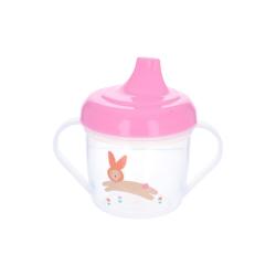 Tasse d'apprentissage lapin rose - Chichi pompon