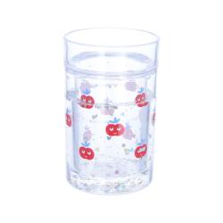Verre à paillettes pommes rouges - Vichy chéri