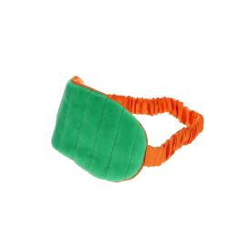 Masque de nuit en velours vert et orange - Olympe