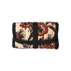 Pochette à bijoux block print beige
