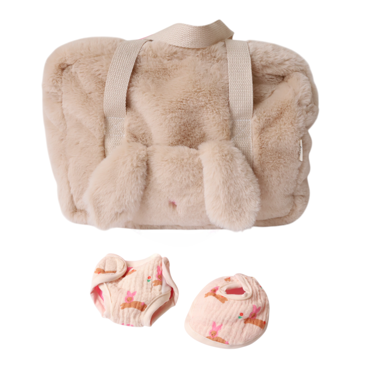 Set à langer pour poupée lapin - Chichi pompon