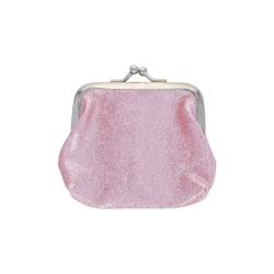 Porte-monnaie à paillettes roses