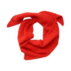Bandana écharpe en tricot orange - Olympe