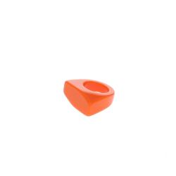 Bague en résine orange