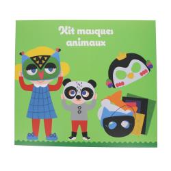 Kit 4 masques animaux en feutrine