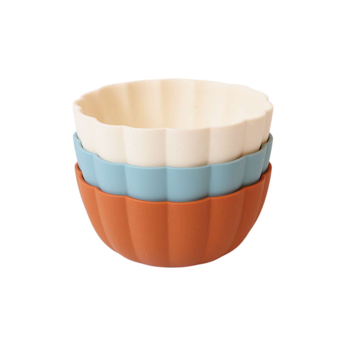 Set de 3 bols en silicone fleurs - À la cueillette