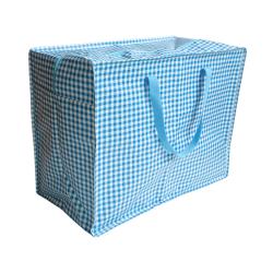 Sac de rangement vichy bleu - Vichy chéri