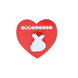 Pin's cœur coréen rouge
