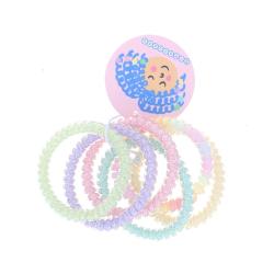 Lot de 6 élastiques cheveux torsadés